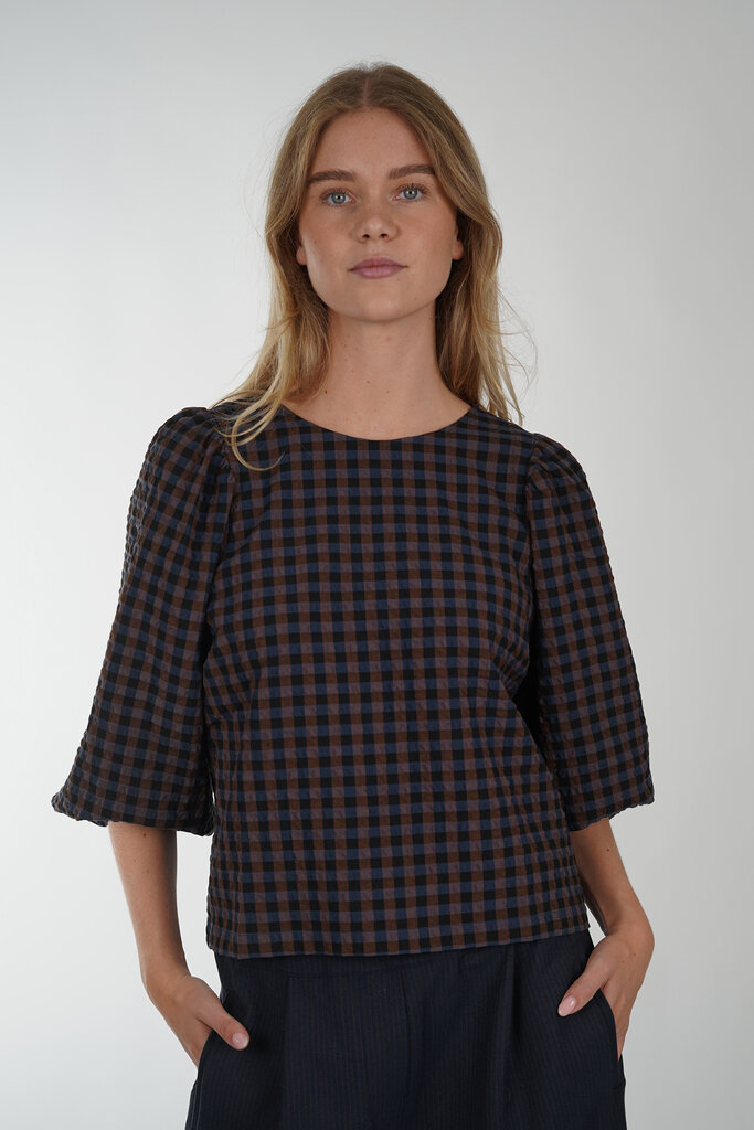 By Bar BY BAR JET CHECK BLOUSE