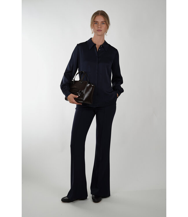 IVI 276 MIDNIGHT BLOUSE SOLID SILK NOS