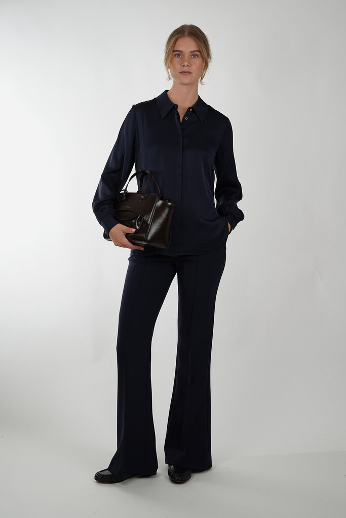 IVI IVI 276 MIDNIGHT BLOUSE SOLID SILK NOS