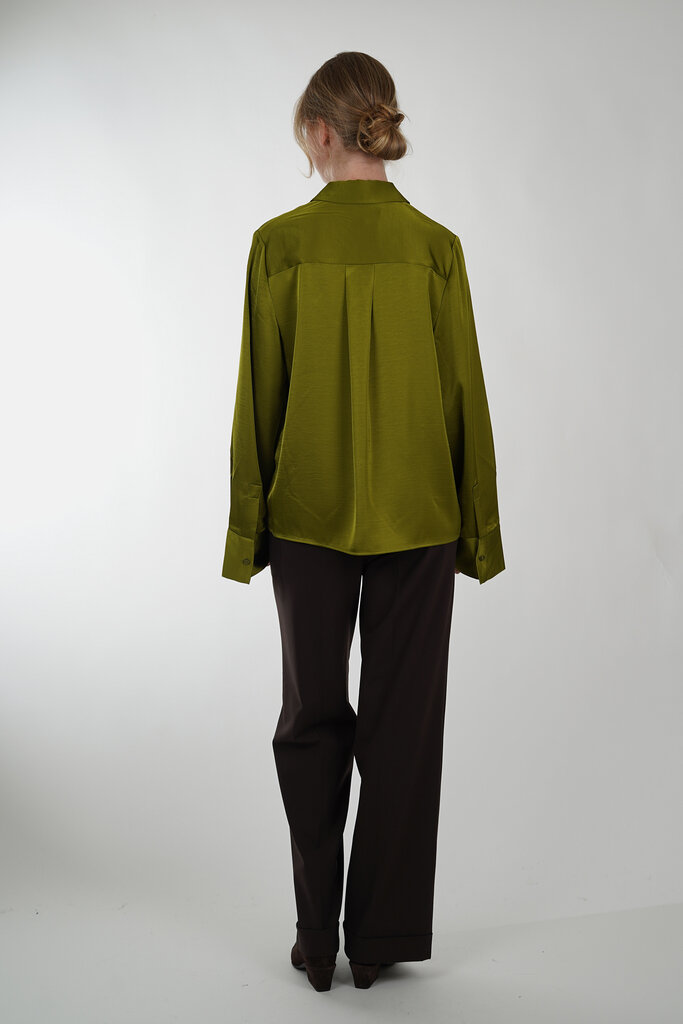 ESSENTIEL ANTWERP ESSENTIEL ANTWERP IPOMOEA BOXY SHIRT BRAT OLIVE B026