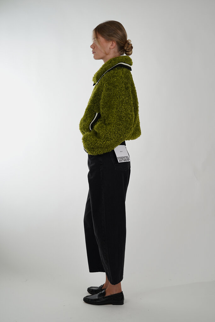 ESSENTIEL ANTWERP ESSENTIEL ANTWERP IWILL FAUX FUR JACKET BRAT OLIVE BO26