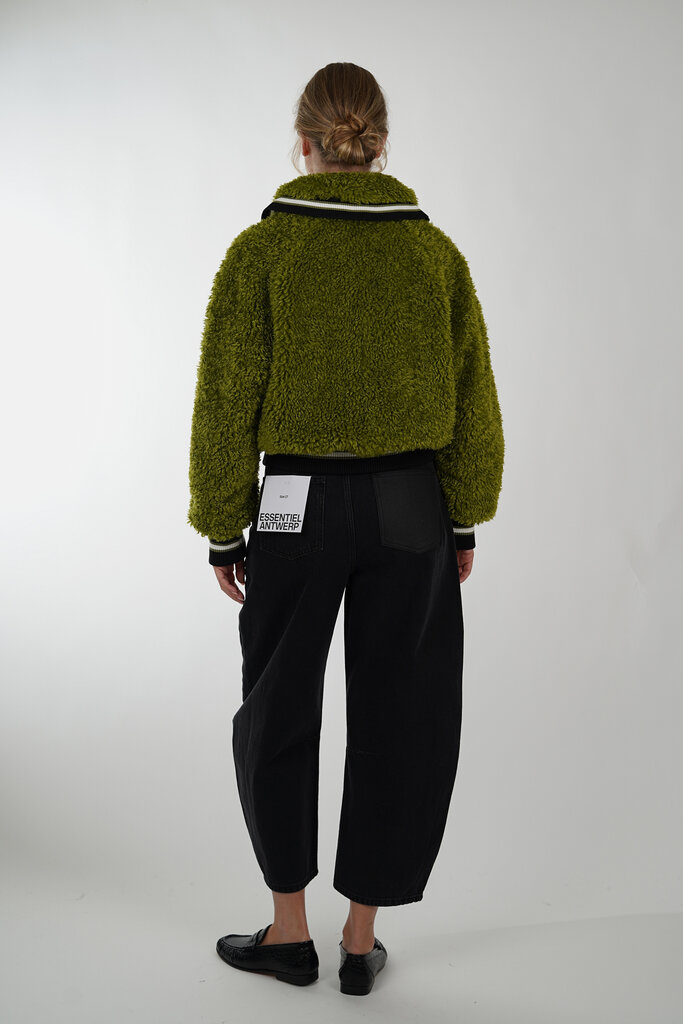 ESSENTIEL ANTWERP ESSENTIEL ANTWERP IWILL FAUX FUR JACKET BRAT OLIVE BO26