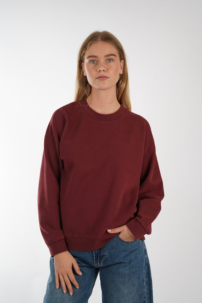 Basic Apparel BASIC APPAREL CINNA OVERSIZED SWEAT 792 BORDEAUX TRUFFLE