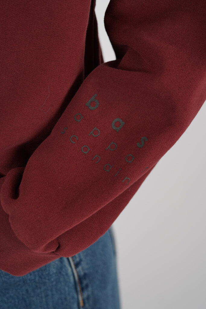 Basic Apparel BASIC APPAREL CINNA OVERSIZED SWEAT 792 BORDEAUX TRUFFLE