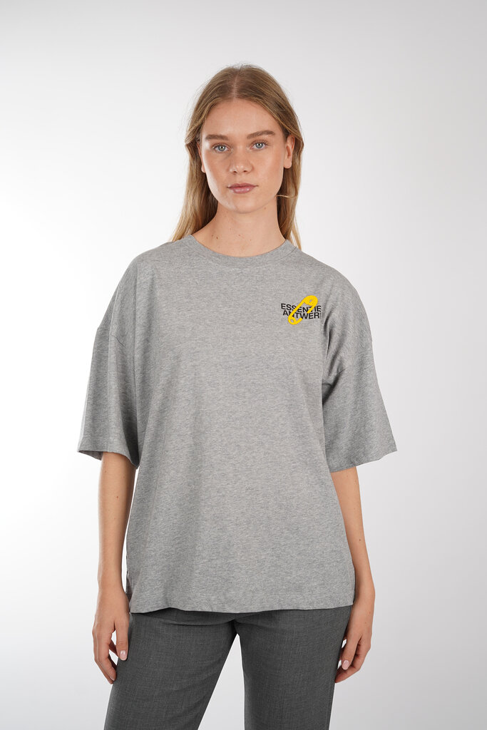 ESSENTIEL ANTWERP ESSENTIEL ANTWERP IPIN EMBROIDERED T-SHIRT SHADOW SH35