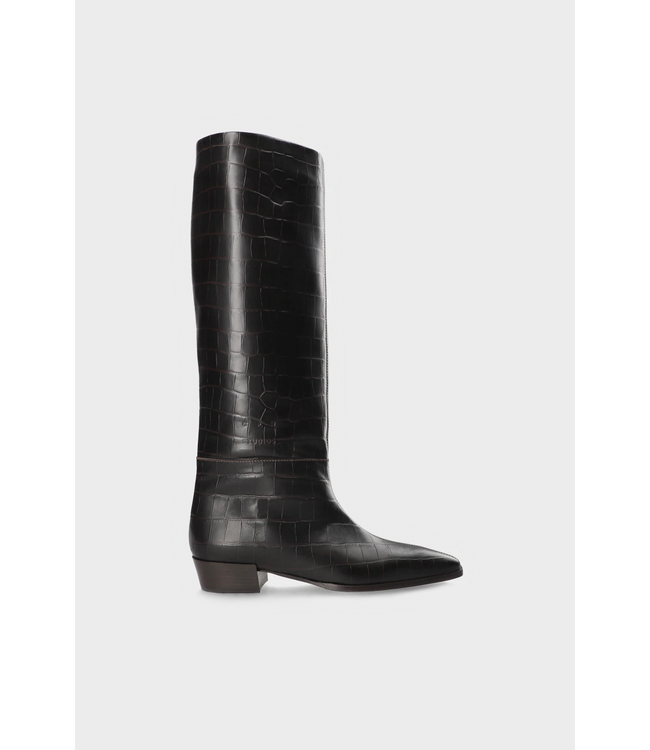 COPENHAGEN CPH295 CROCO LEATHER BROWN