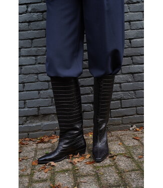 Copenhagen Studios COPENHAGEN CROCO LEATHER BOOTS
