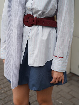 Samsoe & Samsoe SAMSOE SAMSOE  SALOVA SHIRT RUGBY BLUE