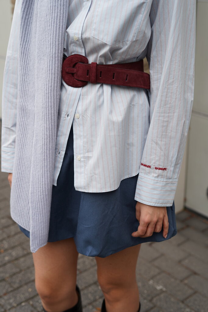 Samsoe & Samsoe SAMSOE SAMSOE  SALOVA SHIRT RUGBY BLUE