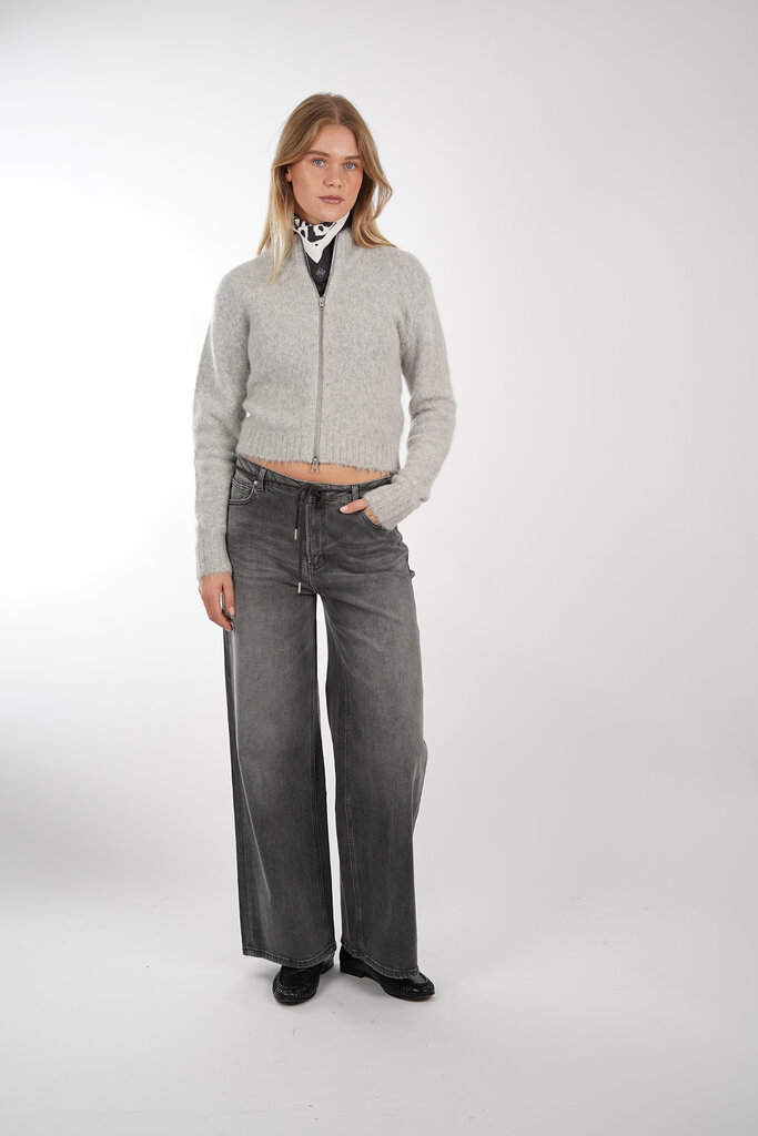 Samsoe & Samsoe SAMSOE SAMSOE SAJEANNE CARDIGAN LIGHT GREY MEL