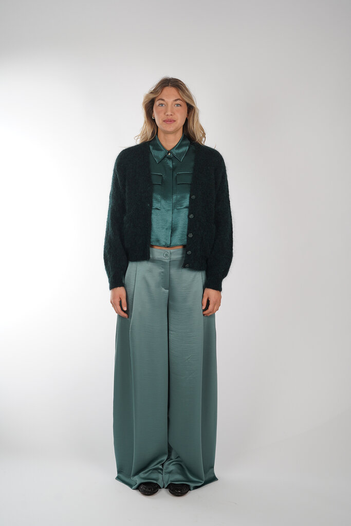 ESSENTIEL ANTWERP ESSENTIEL ANTWERP IXIE WIDE LEG PANTS BLUE