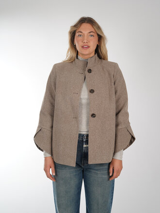 Est'Seven EST'SEVEN ALICE COAT TAUPE
