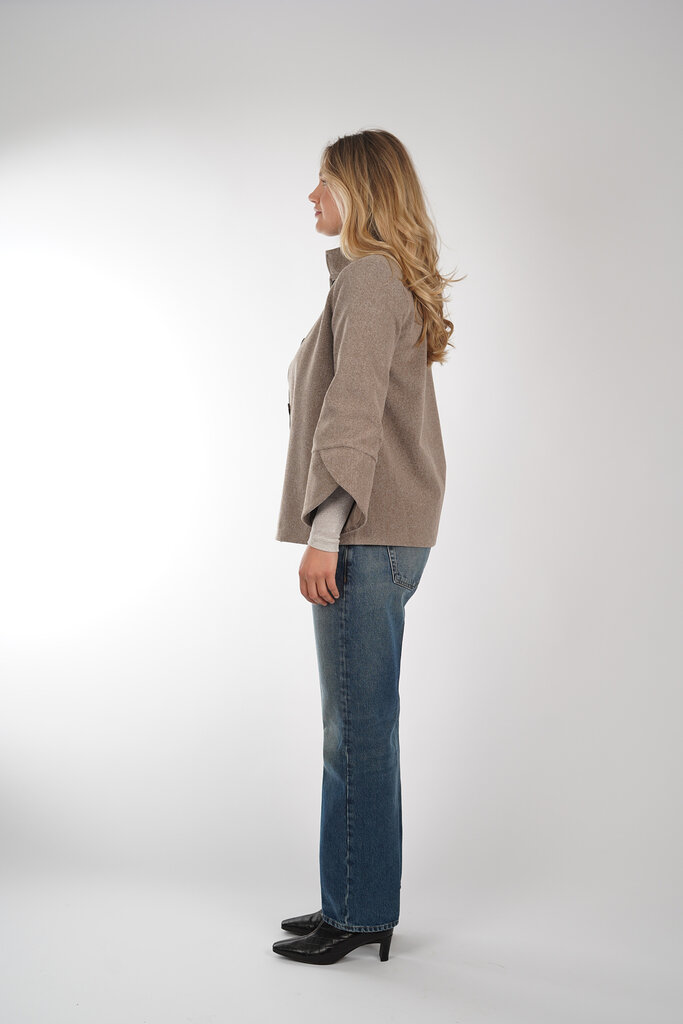 Est'Seven EST'SEVEN ALICE COAT TAUPE