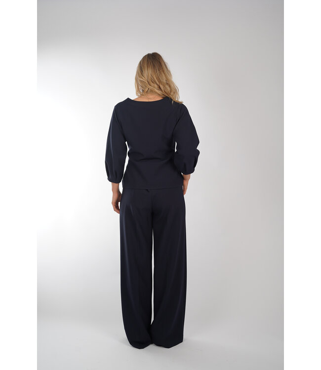 OSCAR THE COLLECTION CLAIRE TOP 187 NAVY