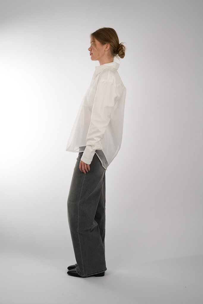 Est'Seven EST'SEVEN MESH BLOUSE WHITE