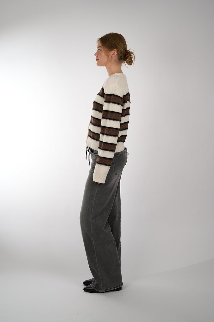 Samsoe & Samsoe SAMSOE SAMSOE SACIAN CARDIGAN BLACK COFFEE ST