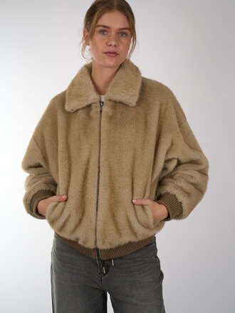 Ottod Ame OTTOD'AME FAUX FUR JACKET
