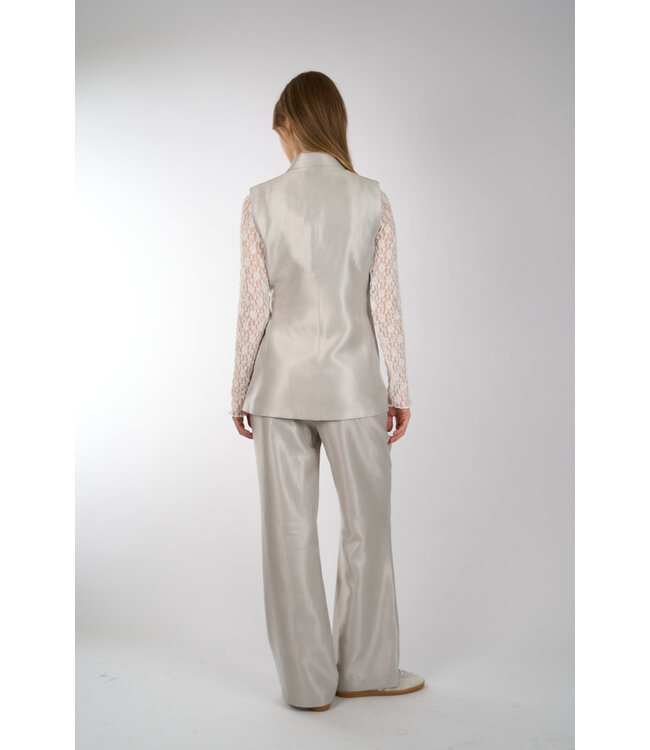 AIMEE THE LABEL HOPE WAISTCOAT SILVER