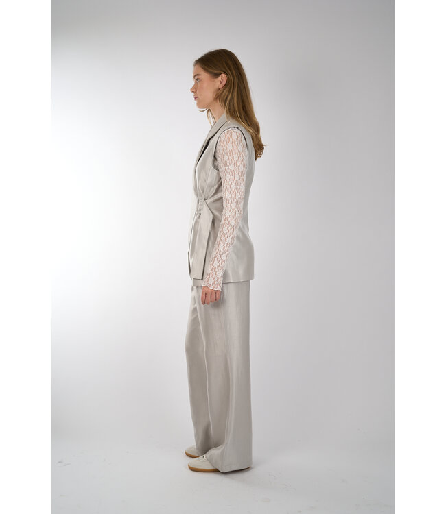 AIMEE THE LABEL HOPE WAISTCOAT SILVER