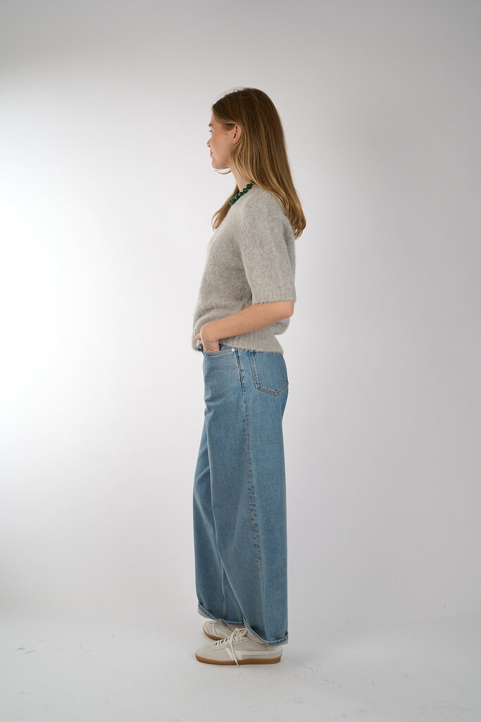 Samsoe & Samsoe SAMSOE SAMSOE SAJEANNE TOP LIGHT GREY MEL