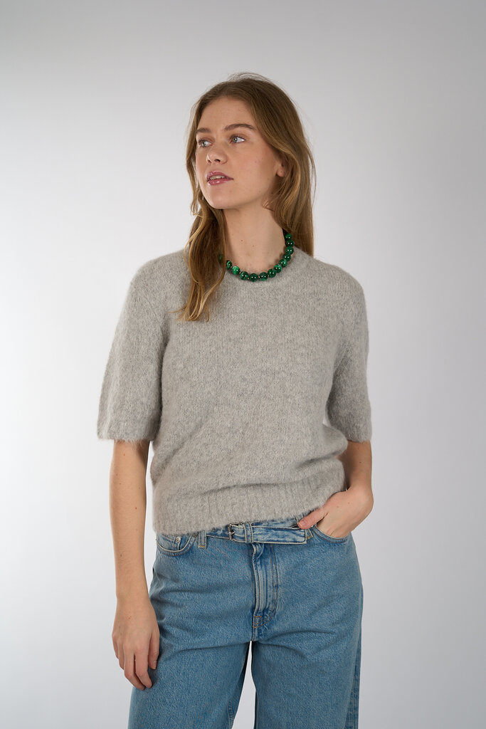 Samsoe & Samsoe SAMSOE SAMSOE SAJEANNE TOP LIGHT GREY MEL