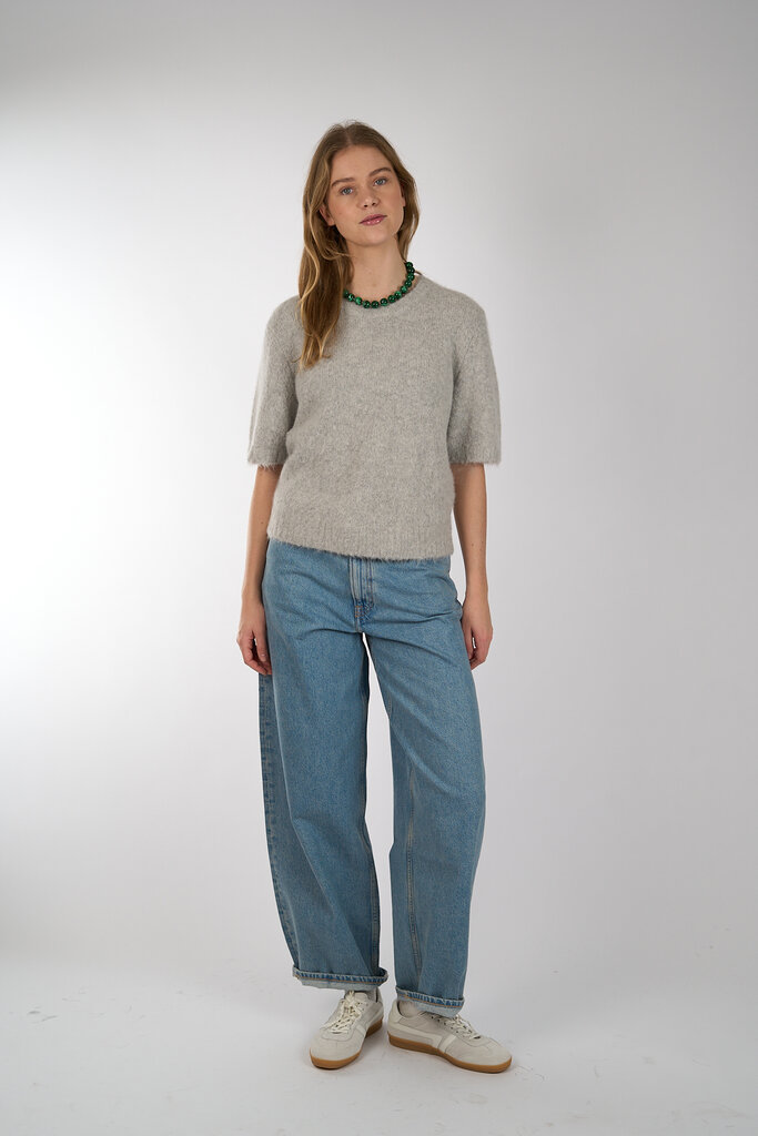 Samsoe & Samsoe SAMSOE SAMSOE SAJEANNE TOP LIGHT GREY MEL