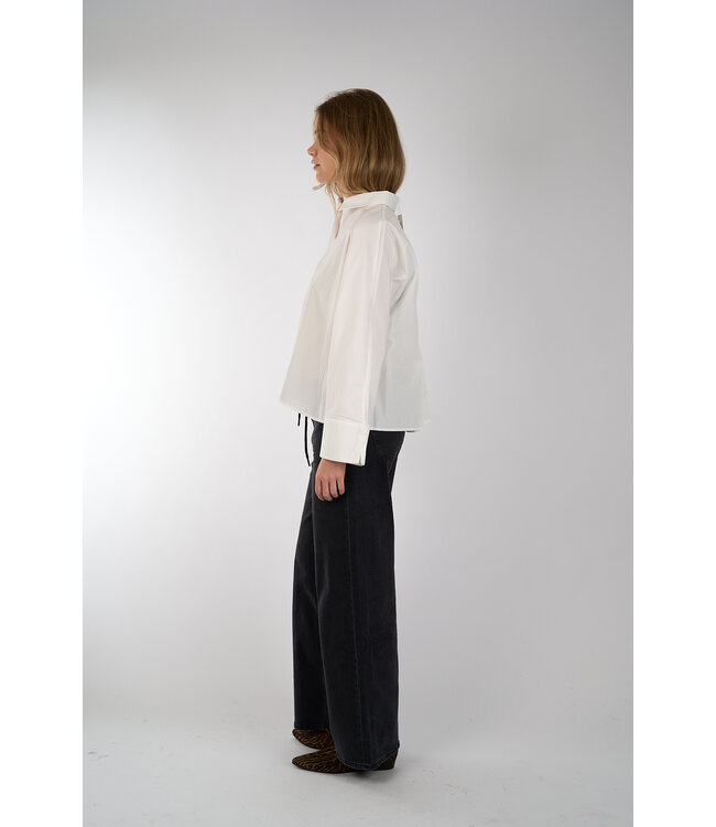 MSCH COPENHAGEN NATALIA BOXY SHIRT WHITE