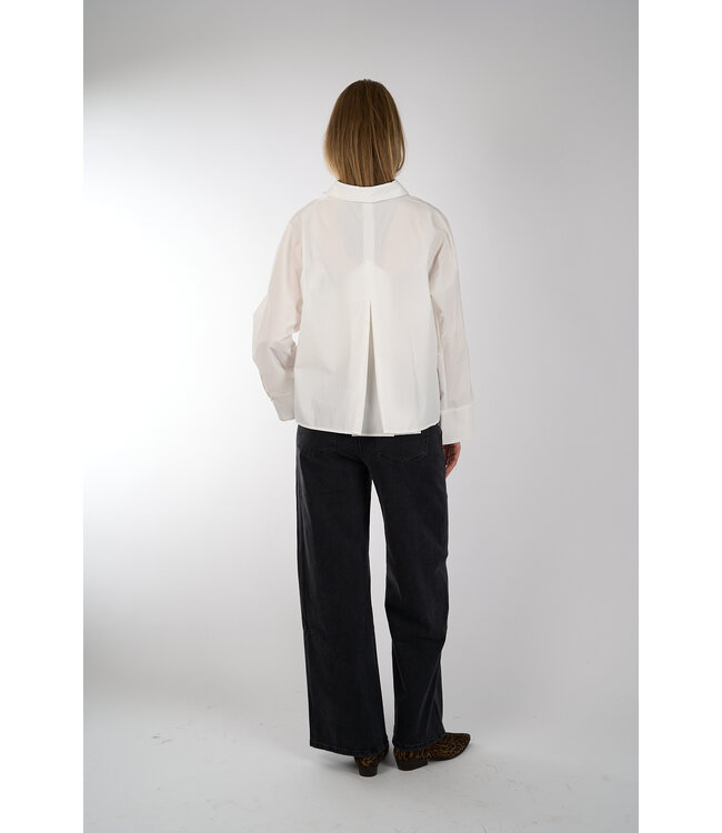 MSCH COPENHAGEN NATALIA BOXY SHIRT WHITE