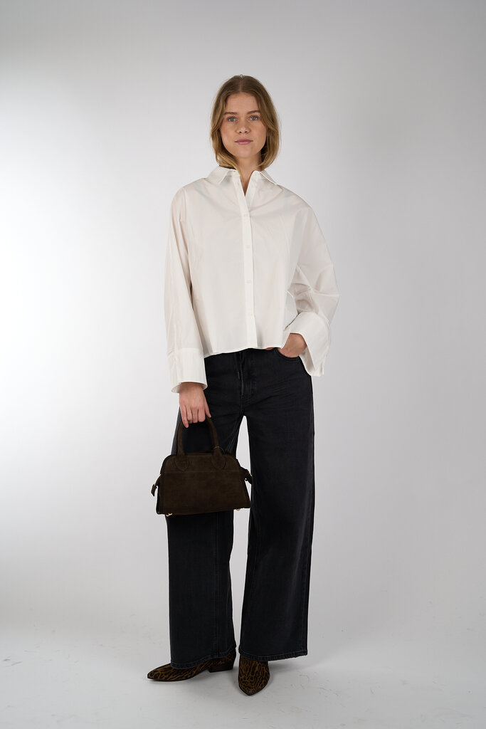 MSCH COPENHAGEN MSCH COPENHAGEN NATALIA BOXY SHIRT WHITE