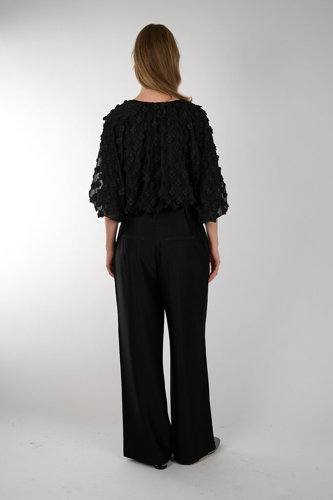 Aaiko AAIKO DELANY FLOWER PES 508 TOP BLACK