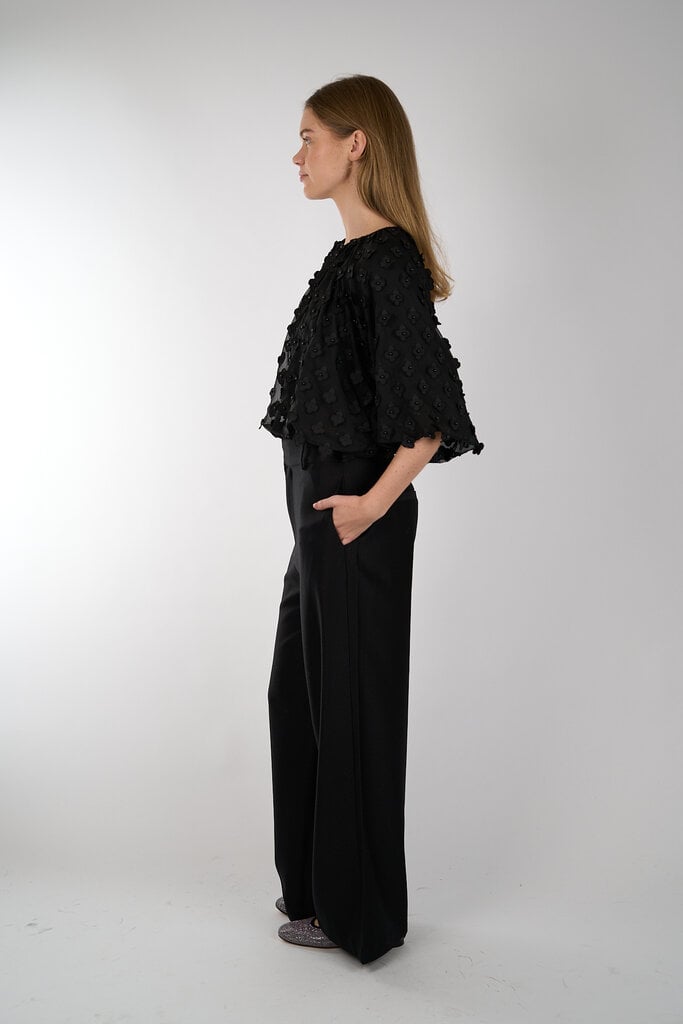 Aaiko AAIKO DELANY FLOWER PES 508 TOP BLACK