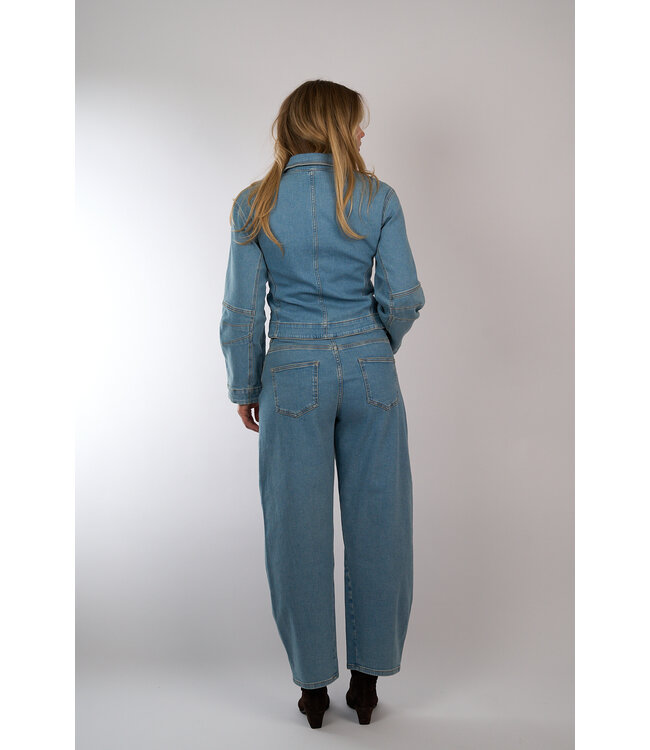 MSCH COPENHAGEN KOBANE TUA BARREL JEANS BLUE