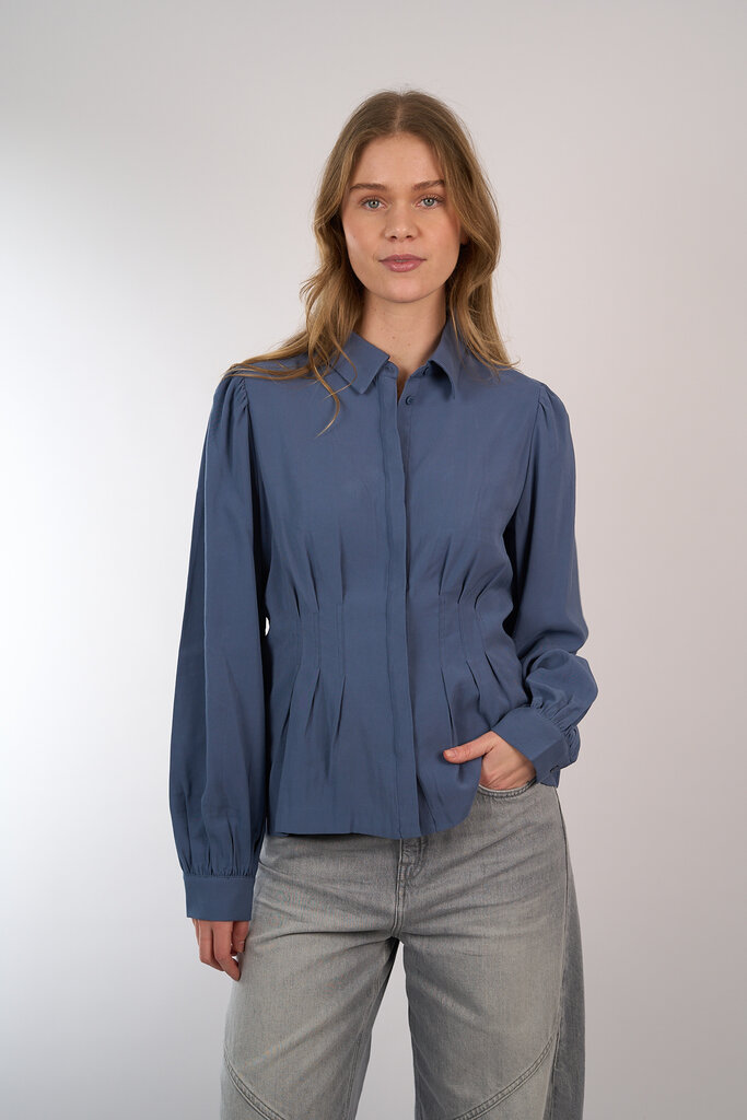 MSCH COPENHAGEN MSCH ELSA ASANA SHIRT VINTAGE INDIGO