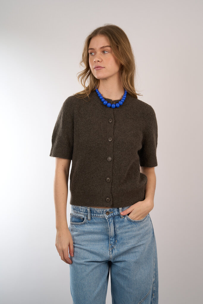 Samsoe & Samsoe SAMSOE SAMSOE SANOURA CARDIGAN MAJOR BROWN