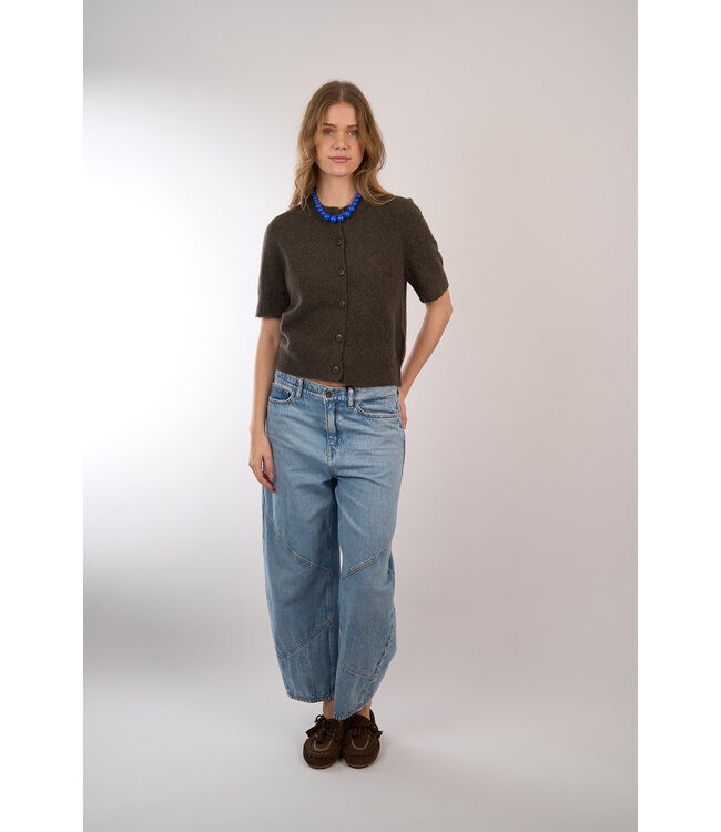 SAMSOE SAMSOE SANOURA CARDIGAN MAJOR BROWN