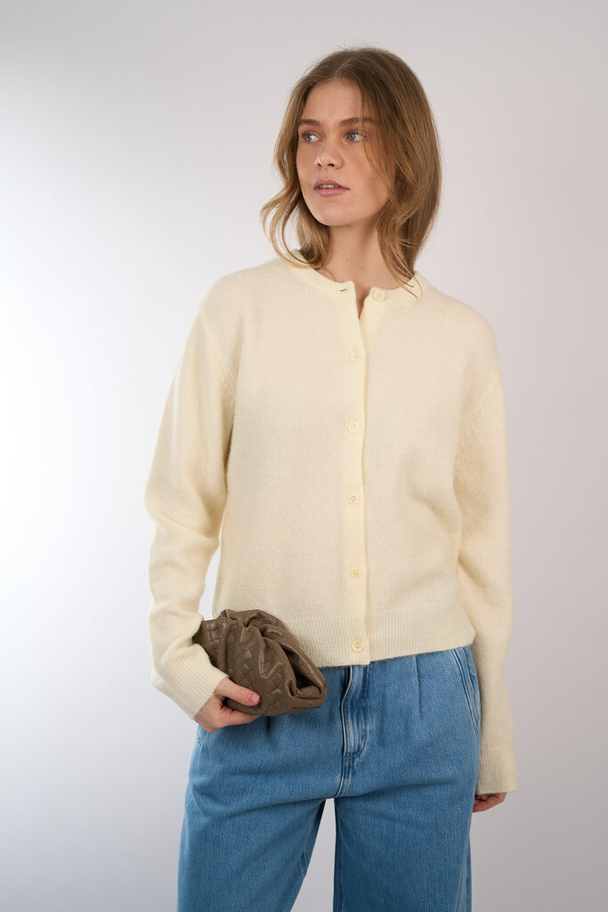 Samsoe & Samsoe SAMSOE SAMSOE NOR SHORT CARDIGAN GREEN