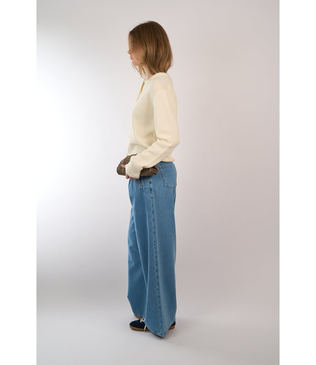 SAMSOE SAMSOE NOR SHORT CARDIGAN GREEN