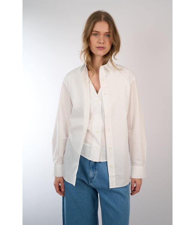 SAMSOE SAMSOE SAMOON SHIRT WHITE