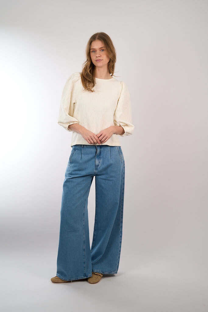 By Bar BY BAR JET CHEETAH BLOUSE OFF WHITE