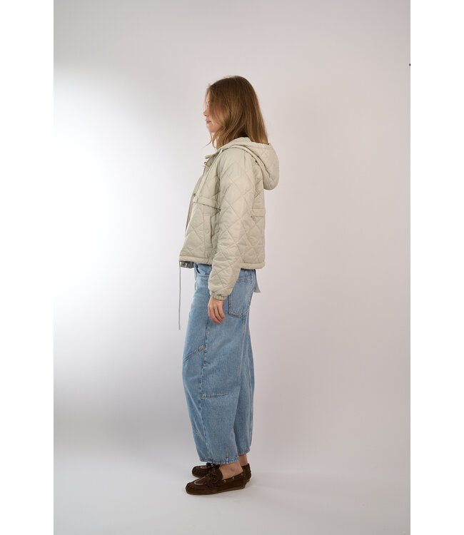 WITHBLACK ASTRID QUILTED JACKET LIGHT FALCON