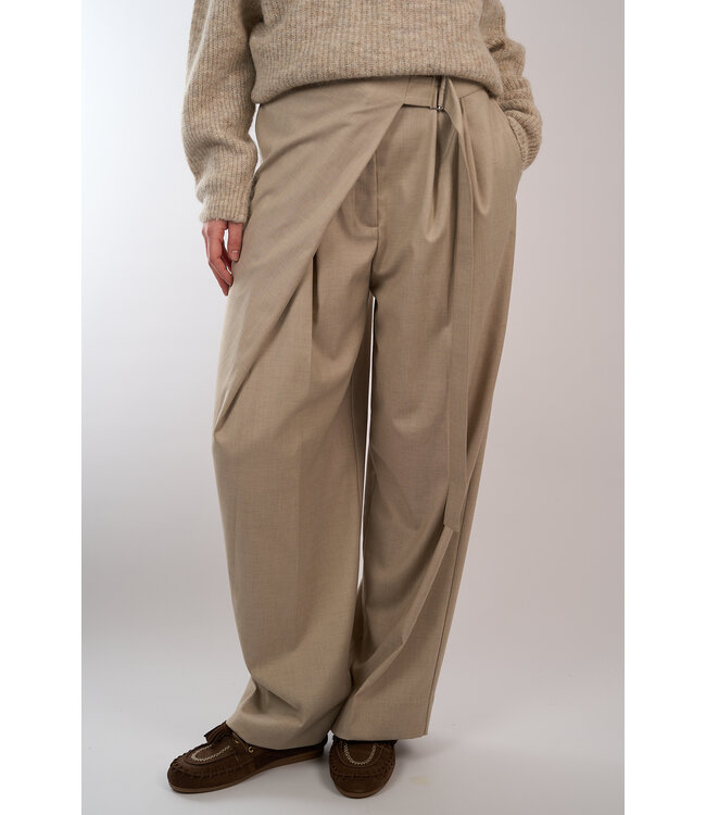 SECOND FEMALE SHARO WRAP TROUSERS CASHEW