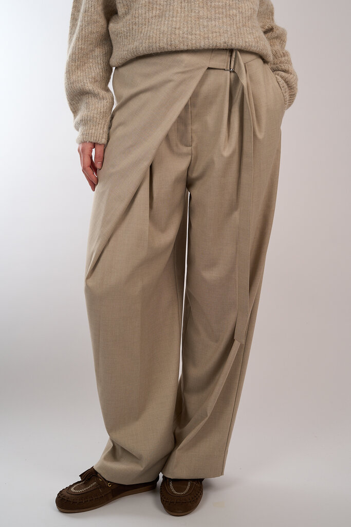 Second Female SECOND FEMALE SHARO WRAP TROUSERS CASHEW