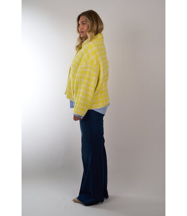 ESSENTIEL JOKING KNIT JACKET LEMON