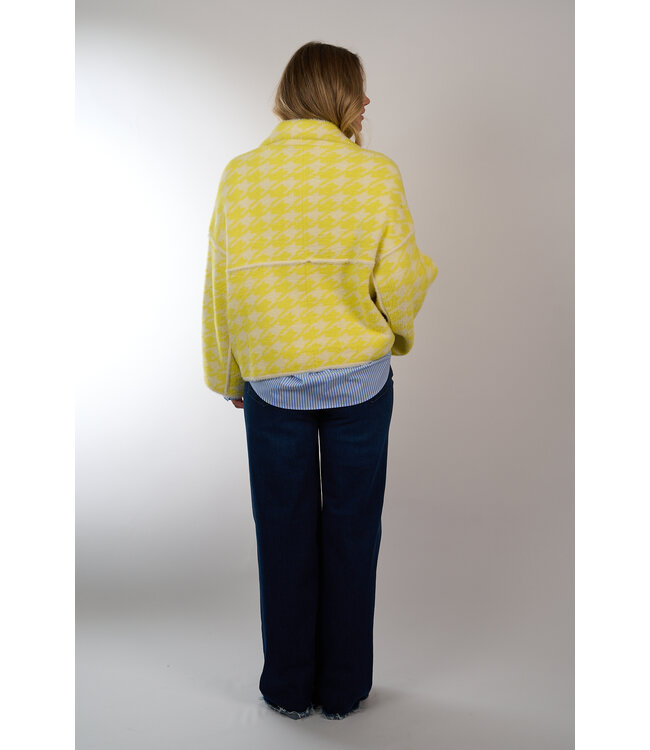 ESSENTIEL JOKING KNIT JACKET LEMON
