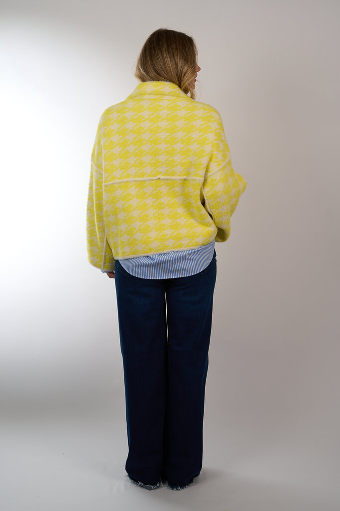 ESSENTIEL ANTWERP ESSENTIEL JOKING KNIT JACKET LEMON