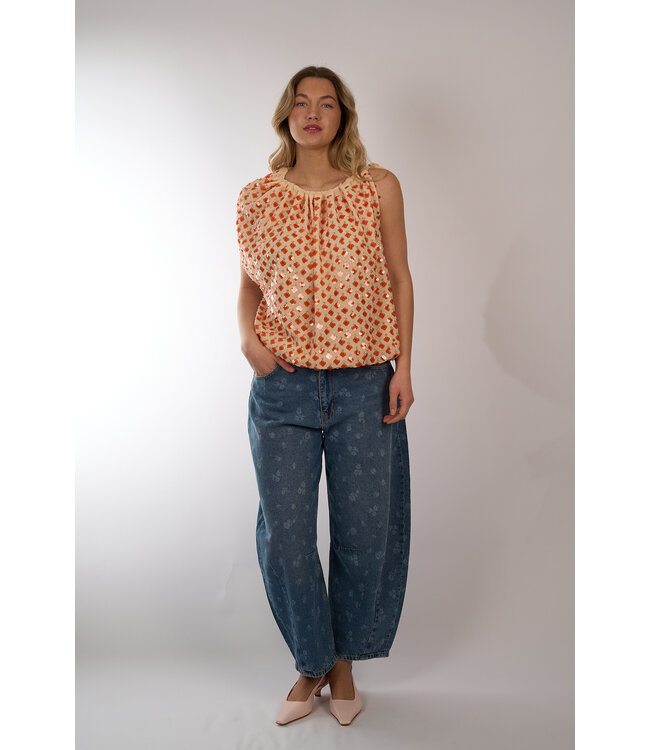 ESSENTIEL JOCELYN SEQUIN OFF WHITE