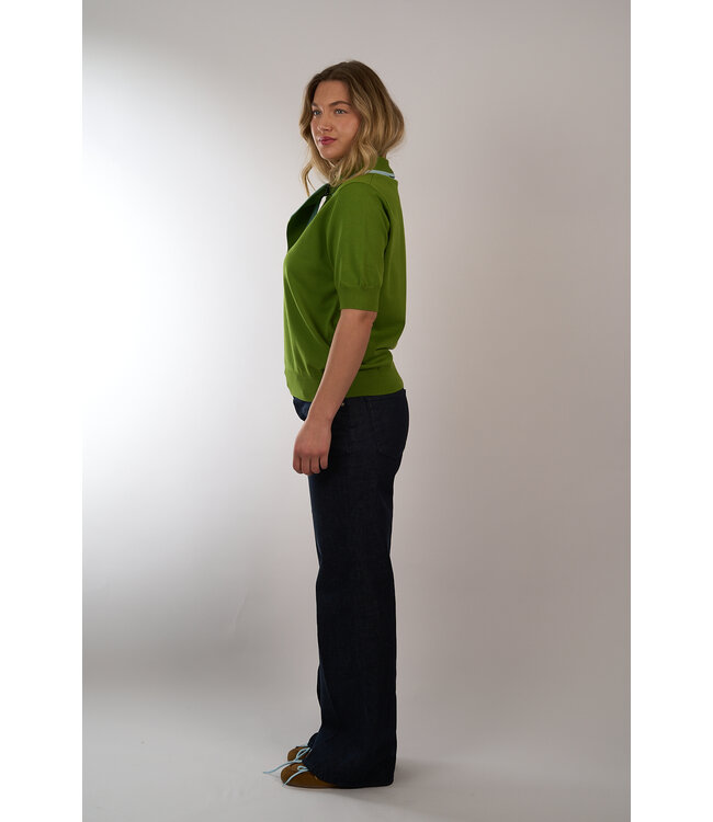 ESSENTIEL JONDA COLOUR POLO GREEN