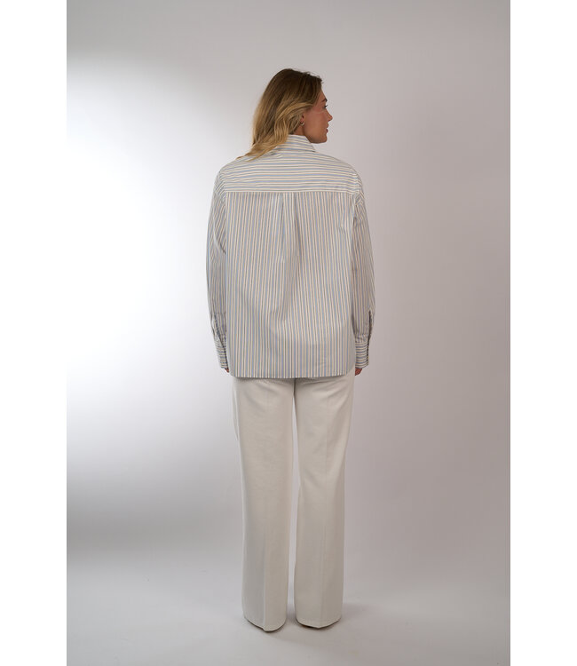 ESSENTIEL JOMATO POINTY SHIRT BLUE