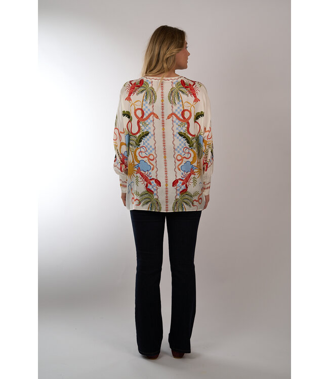 IVI SUNSHINE TUNIC BLOUSE MULTI