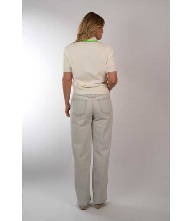 ESSENTIEL JONDA COLOUR POLO OFF WHITE